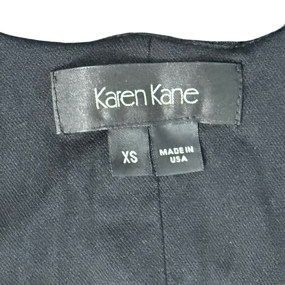 Karen Kane Black Shredded Eyelash Lace Stretch Mini Racerback Dress size XS - Picture 5 of 9